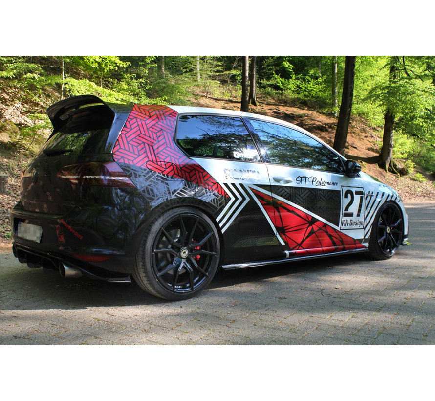 Maxton Design RACING SIDE SKIRTS DIFFUSERS VW GOLF 7 GTI CLUBSPORT
