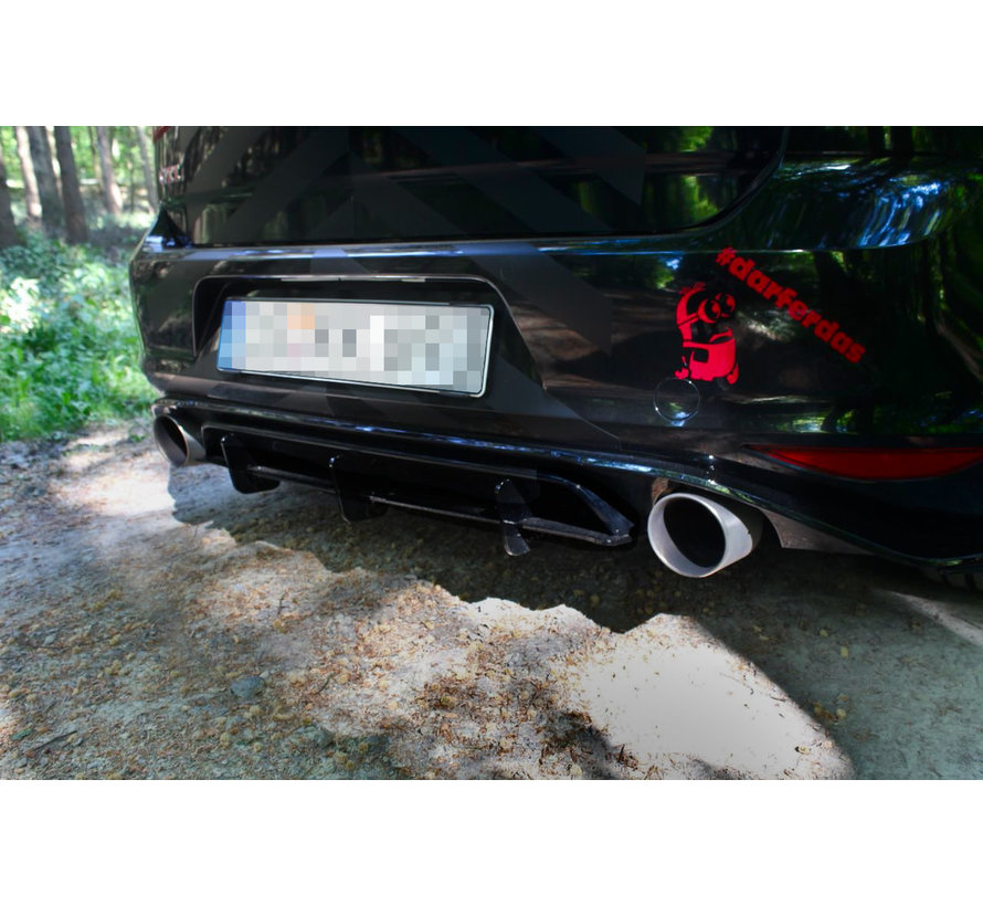 Maxton Design REAR DIFFUSER VW GOLF 7 GTI CLUBSPORT