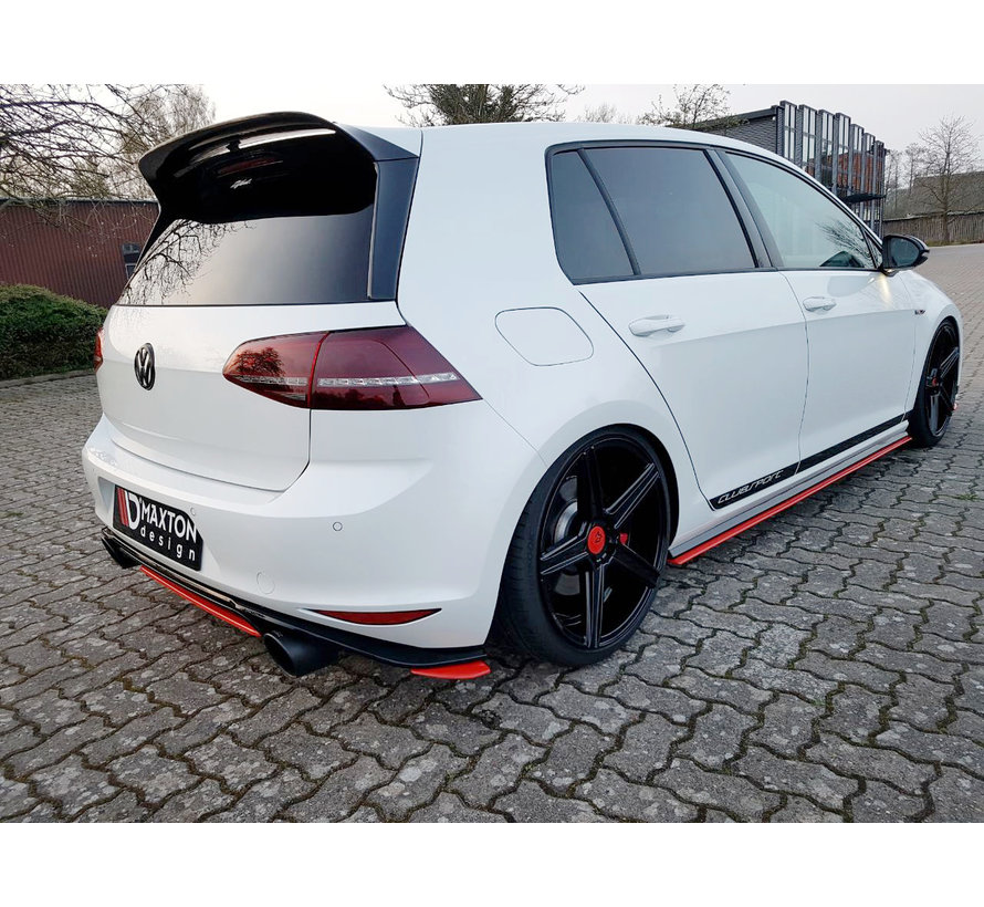 Maxton Design REAR SIDE SPLITTERS VW GOLF 7 GTI CLUBSPORT