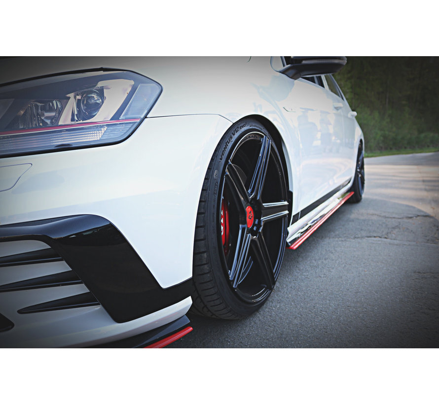 Maxton Design SIDE SKIRTS DIFFUSERS VW GOLF 7 GTI CLUBSPORT