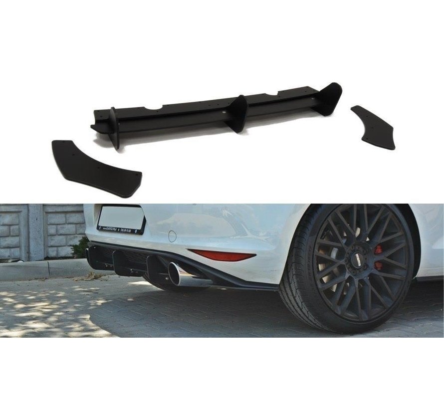 Maxton Design VW GOLF 7 GTI REAR DIFFUSER & REAR SIDE SPLITTERS