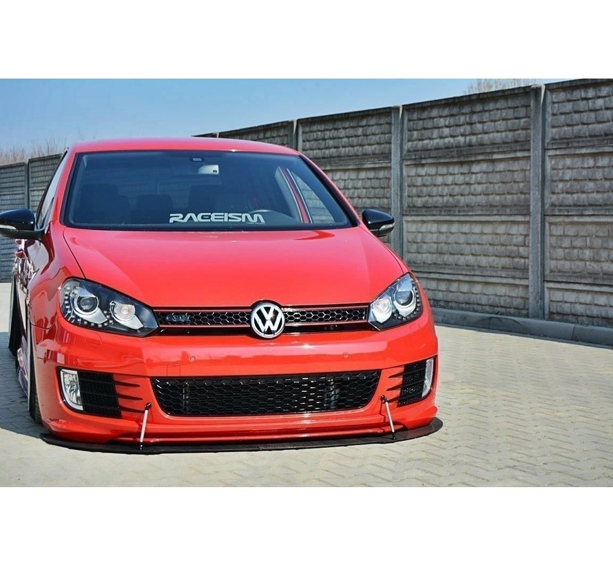 Maxton Design FRONT RACING SPLITTER VW GOLF 6 GTI 35TH