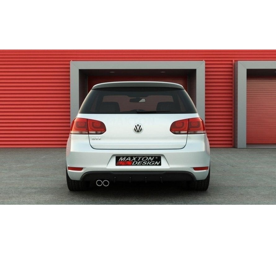 Maxton Design REAR DIFFUSER VW GOLF 6 GTI - 1 EXHAUST (nog spuiten)