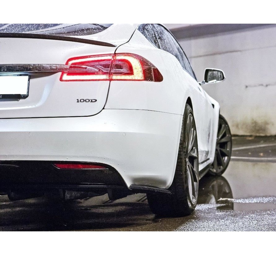 Maxton Design REAR SIDE SPLITTERS TESLA MODEL S FACELIFT