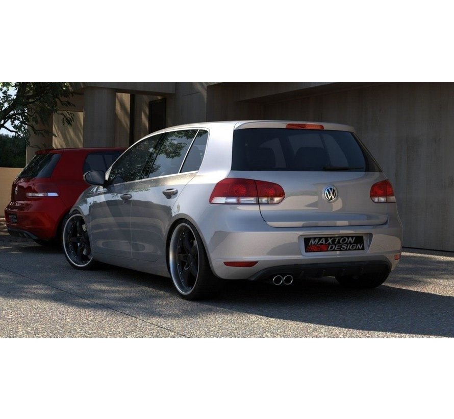 Maxton Design REAR DIFFUSER VW GOLF 6 WITH 1 EXHAUST HOLE