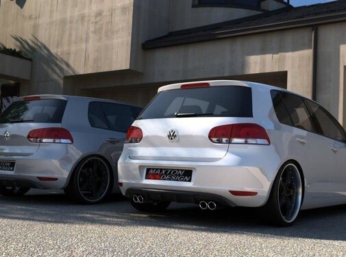 Maxton Design Maxton Design REAR DIFFUSER VW GOLF 6 WITH 2 EXHAUST HOLE