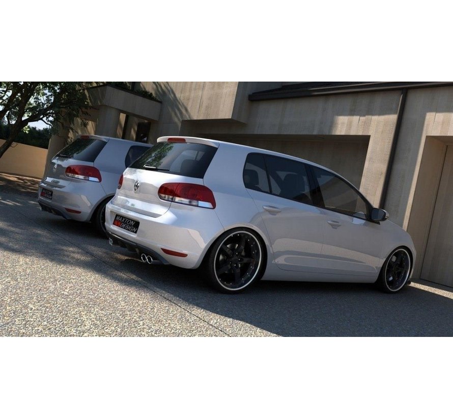 Maxton Design REAR DIFFUSER VW GOLF 6 WITH 2 EXHAUST HOLE