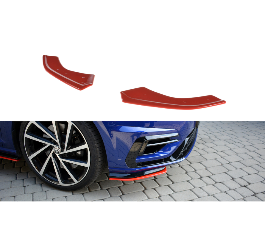 Maxton Design FRONT SPLITTER V.8 VW GOLF 7 R FACELIFT