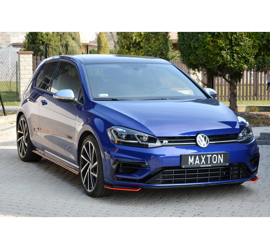 Maxton Design FRONT SPLITTER V.8 VW GOLF 7 R FACELIFT