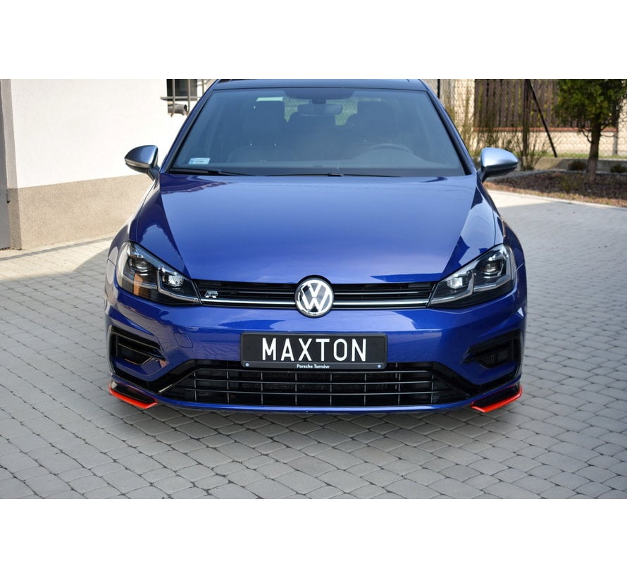 Maxton Design FRONT SPLITTER V.8 VW GOLF 7 R FACELIFT