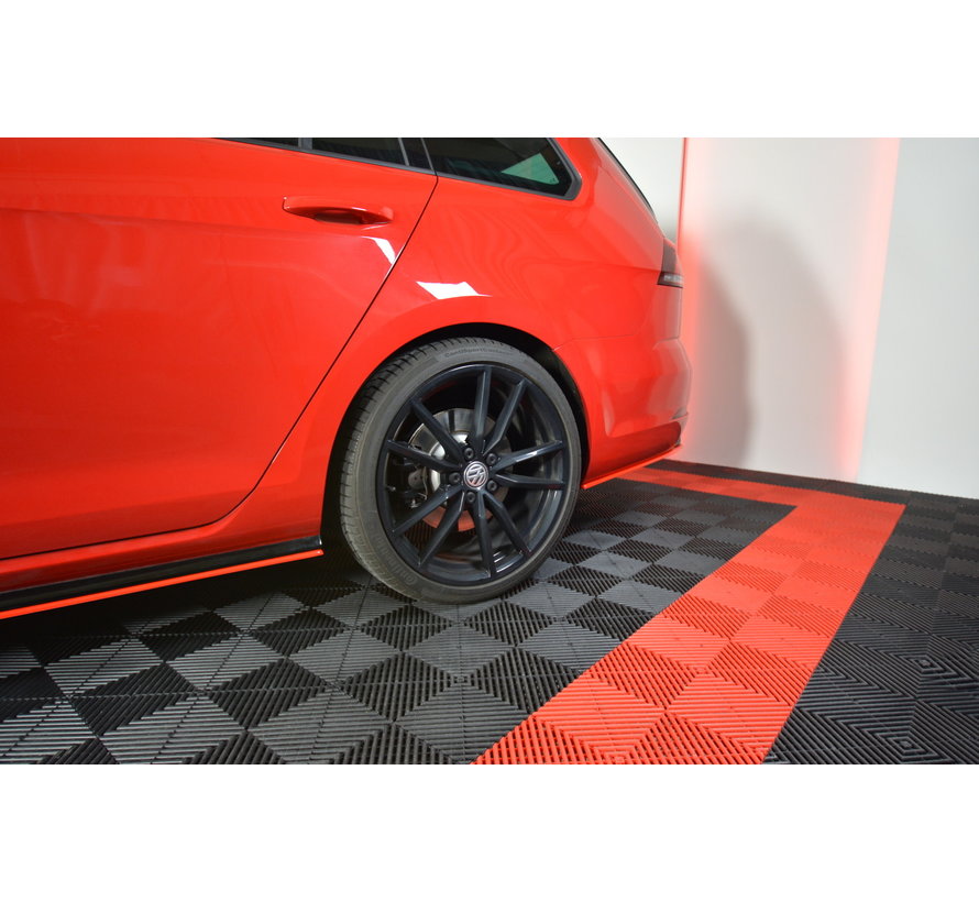 Maxton Design REAR SIDE SPLITTERS V.2 VW GOLF 7 R VARIANT FACELIFT