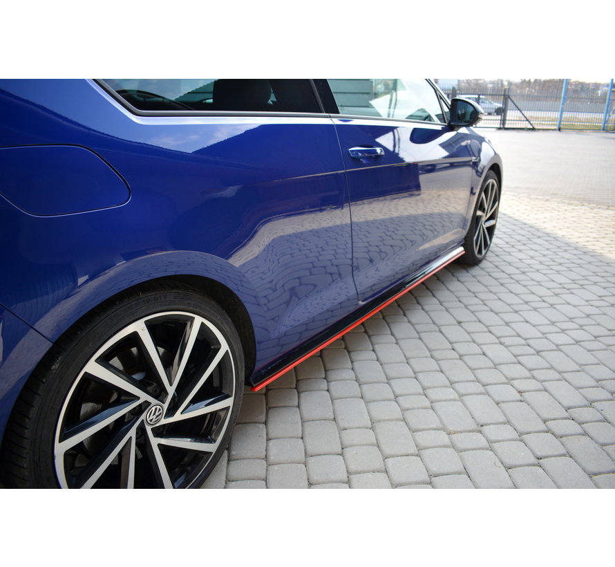 Maxton Design SIDE SKIRTS DIFFUSERS V.2 VW GOLF 7 R FACELIFT