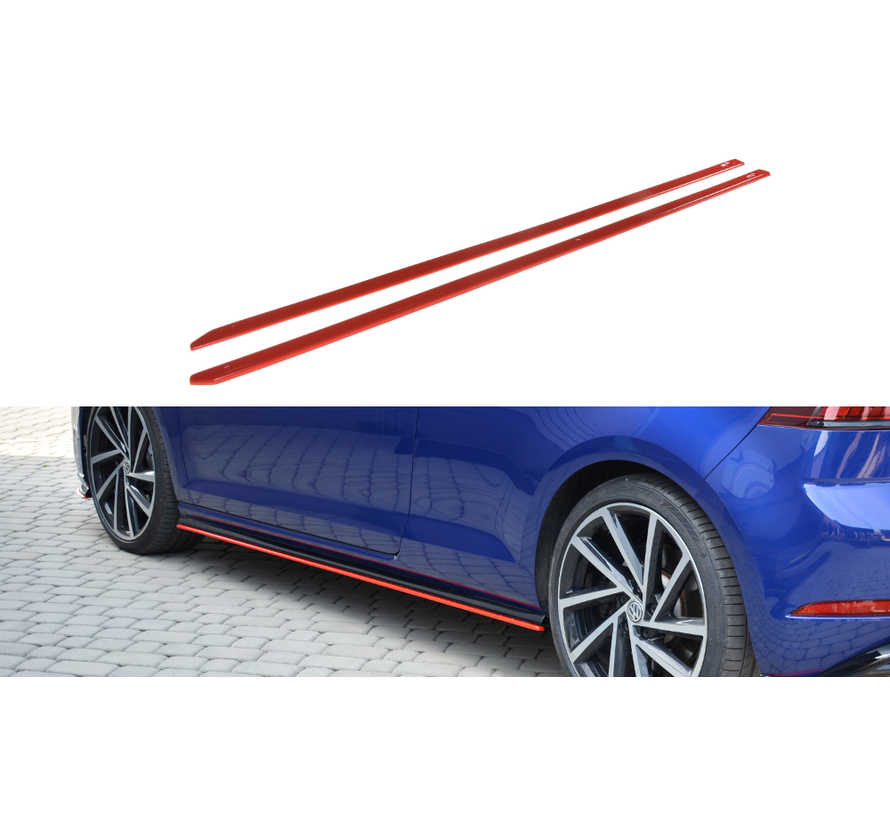 Maxton Design SIDE SKIRTS DIFFUSERS VW GOLF 7 R (FACELIFT)