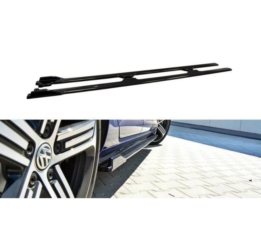 Maxton Design SIDE SKIRTS DIFFUSERS VW GOLF 7 R (FACELIFT)