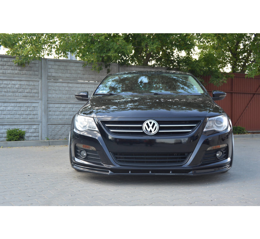 Maxton Design FRONT SPLITTER V.1 VW PASSAT CC PREFACE MODEL, STANDARD BUMPER