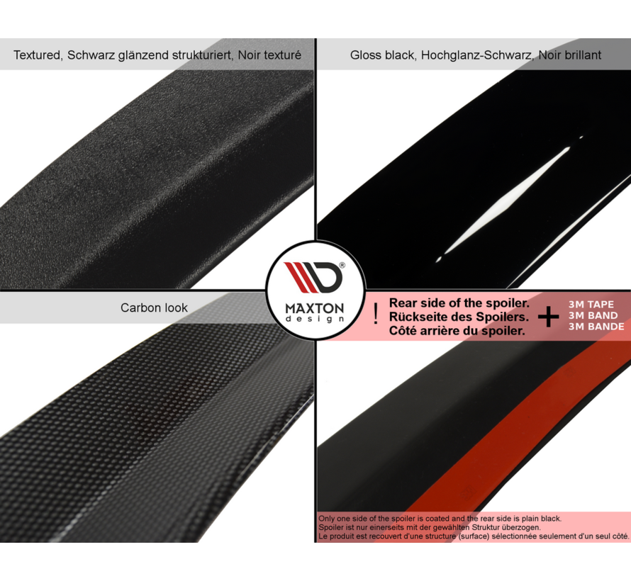 Maxton Design SPOILER EXTENSION passend voor BMW 1 E81/ E87 FACELIFT (AERO SPOILER)