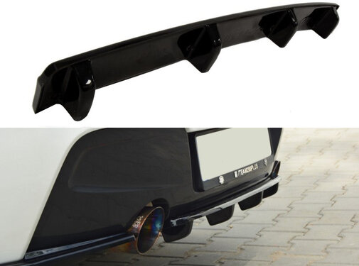 Maxton Design Maxton Design CENTRAL REAR SPLITTER BMW 1 F20/F21 M-POWER (WITH VERTICAL BARS)