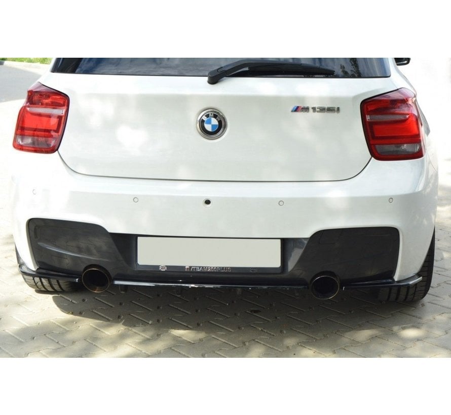 Maxton Design CENTRAL REAR SPLITTER BMW 1 F20/F21 M-POWER (WITH VERTICAL BARS)