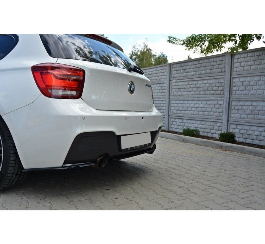 Maxton Design CENTRAL REAR SPLITTER BMW 1 F20/F21 M-POWER (WITHOUT VERTICAL BARS)