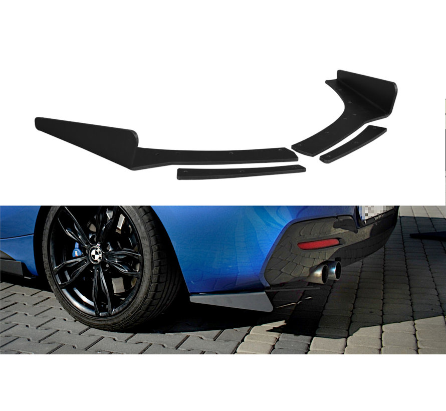 Maxton Design REAR SIDE SPLITTERS BMW 1 F20/F21 M-POWER FACELIFT