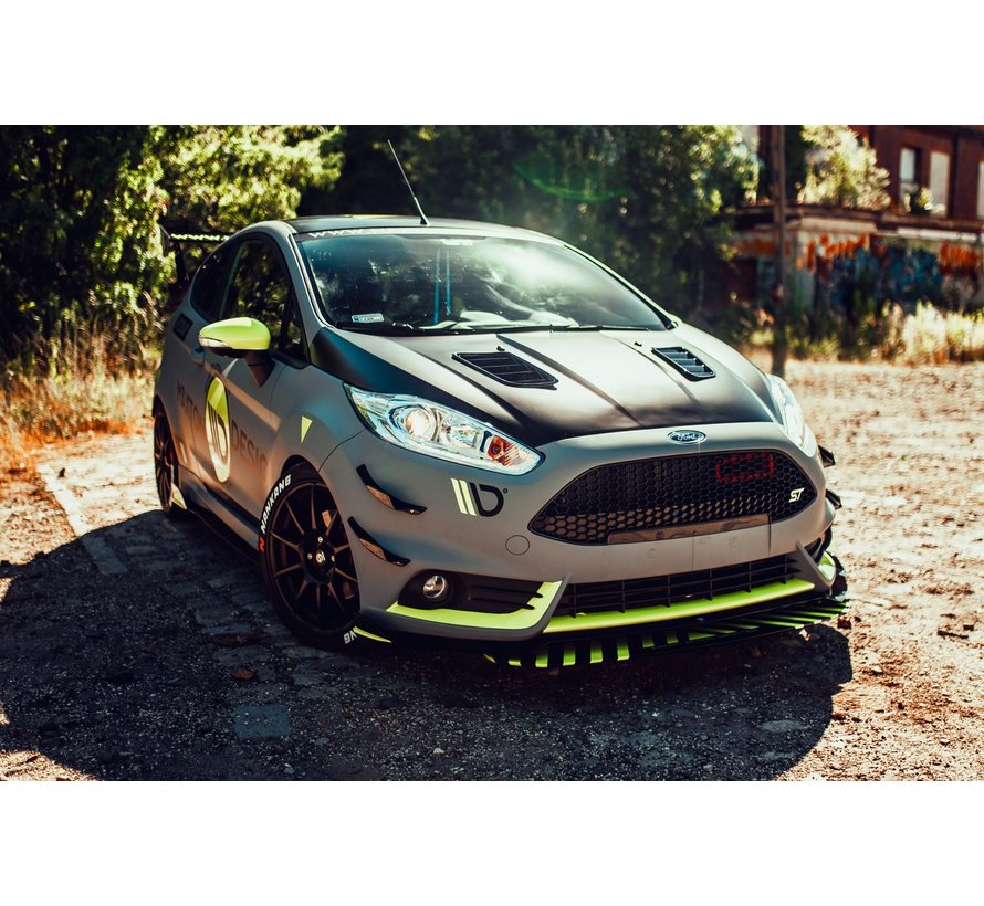 Maxton Design FRONT BUMPER WINGS (CANARDS) FORD FIESTA 7 ST FACELIFT