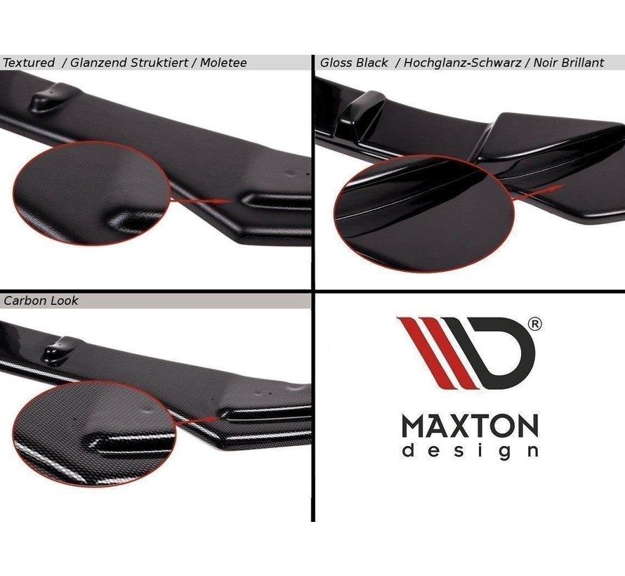 Maxton Design FRONT SPLITTER FIESTA MK7 ST FACELIFT 2013-2016