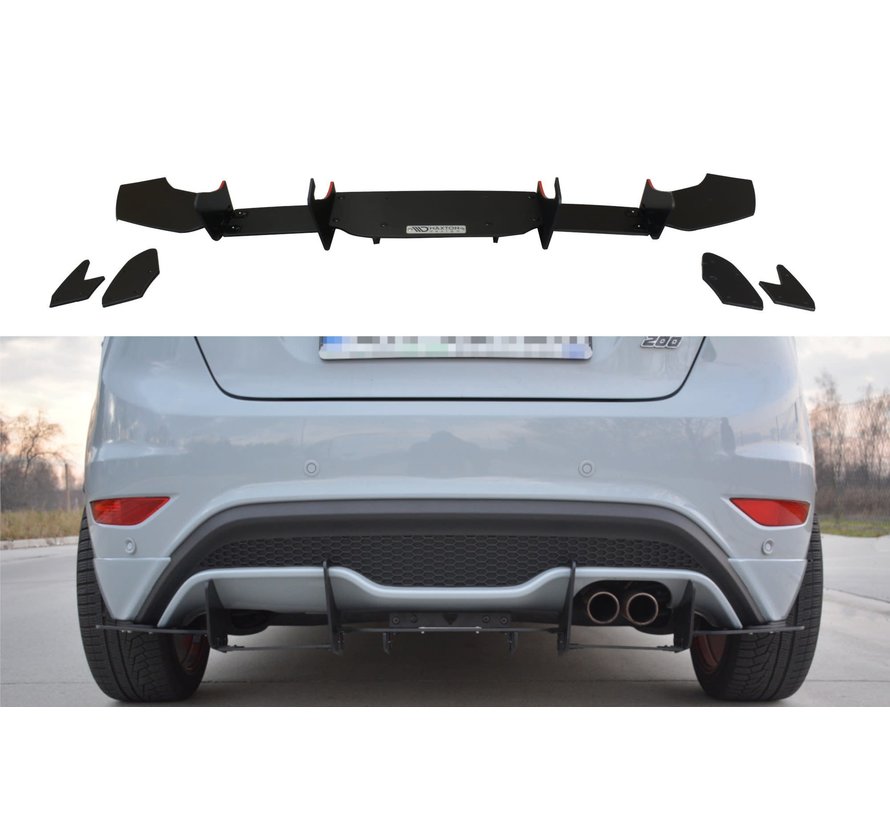 Maxton Design REAR DIFFUSER V.2 FORD FIESTA MK7 ST FACELIFT