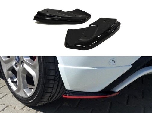 Maxton Design Maxton Design REAR SIDE SPLITTERS FORD FIESTA MK7 ST / STLINE / ZETEC S FACELIFT