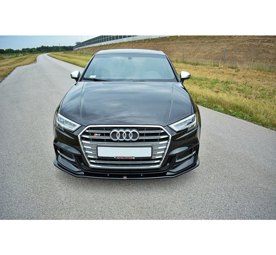 Maxton Design FRONT SPLITTER V.1 AUDI S3 / A3 S-LINE 8V FL