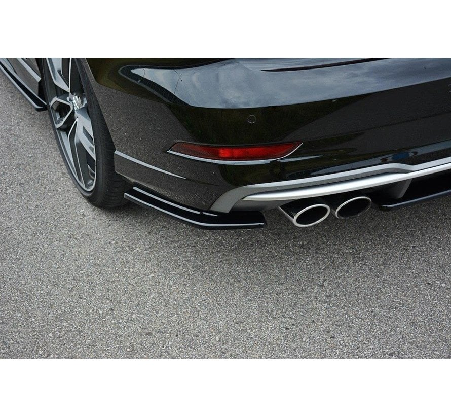 Maxton Design REAR SIDE SPLITTERS AUDI S3 / A3 S-LINE 8V FL SEDAN