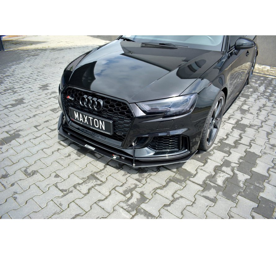 Maxton Design FRONT RACING SPLITTER V.1 AUDI RS3 8V FL SPORTBACK