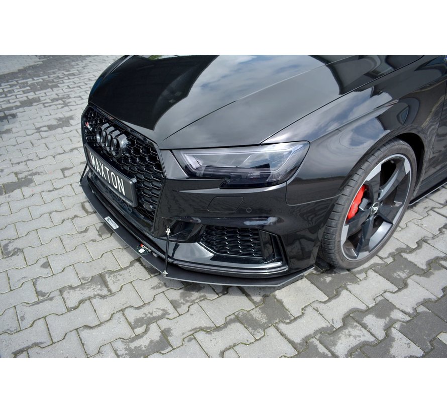 Maxton Design FRONT RACING SPLITTER V.1 AUDI RS3 8V FL SPORTBACK