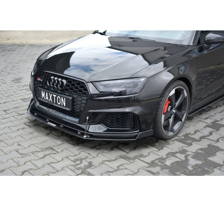 Maxton Design FRONT RACING SPLITTER V.1 AUDI RS3 8V FL SPORTBACK