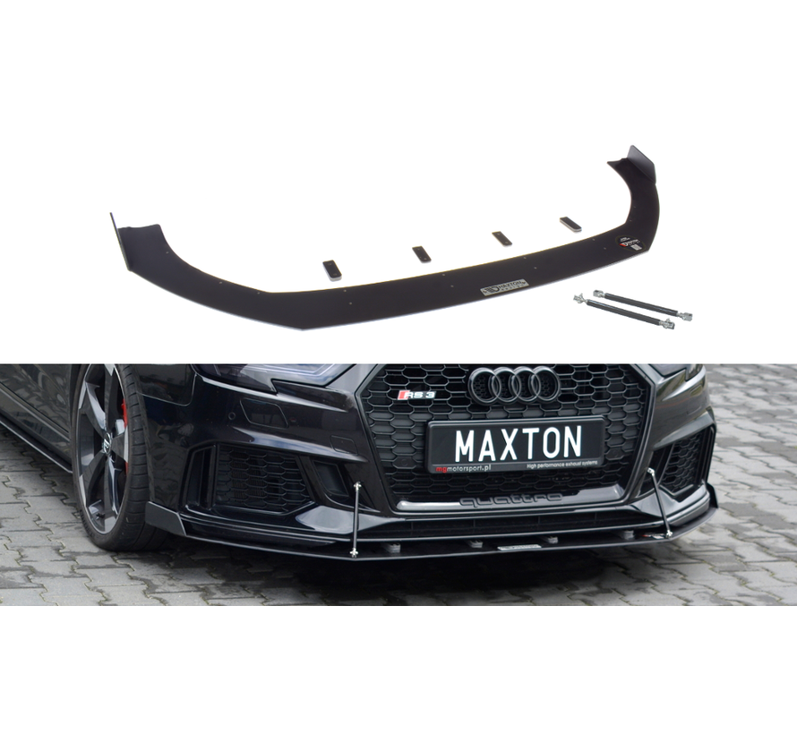 Maxton Design FRONT RACING SPLITTER V.1 AUDI RS3 8V FL SPORTBACK