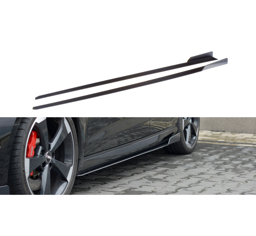 Maxton Design RACING SIDE SKIRTS DIFFUSERS V.2 AUDI AUDI RS3 8V FL SPORTBACK