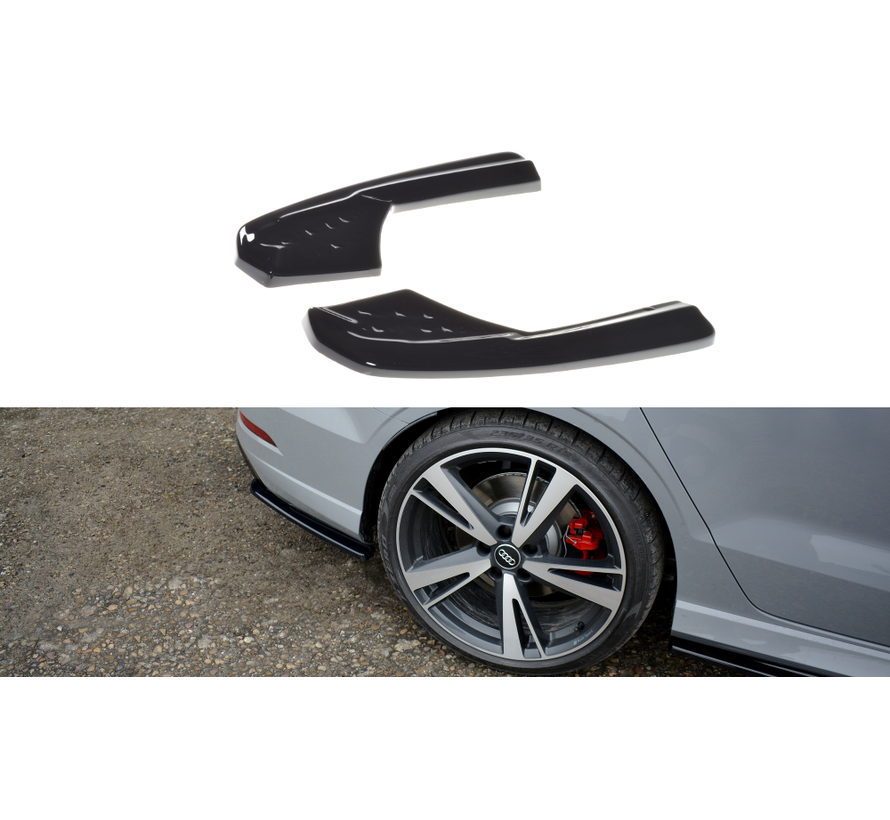 Maxton Design REAR SIDE SPLITTERS AUDI RS3 8V FL SEDAN