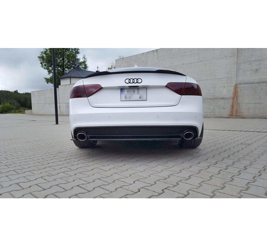 Maxton Design CENTRAL REAR SPLITTER AUDI A5 S-LINE 8T FL COUPE / SPORTBACK (WITHOUT VERTICAL BARS)