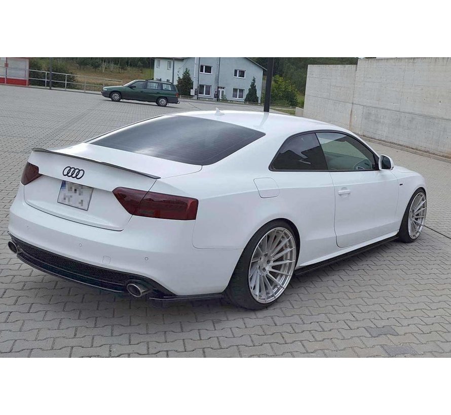 Maxton Design CENTRAL REAR SPLITTER AUDI A5 S-LINE 8T FL COUPE / SPORTBACK (WITHOUT VERTICAL BARS)