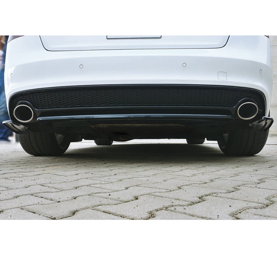 Maxton Design CENTRAL REAR SPLITTER AUDI A5 S-LINE 8T FL COUPE / SPORTBACK (WITHOUT VERTICAL BARS)