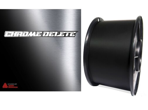 OSP Chrome delete zwart satijn 5cm x 10meter