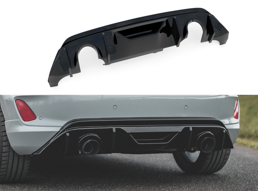Maxton Design Diffuser + Milltek Sport Exhaust Extension Ford Fiesta mk8 ST