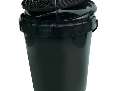 Autostyle Autowasemmer 15L Zwart + Deksel + Grit guard