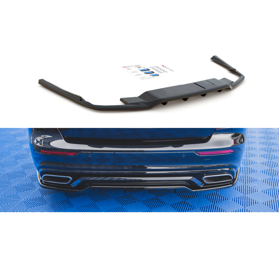 Central Rear Splitter (with vertical bars) Volvo S60 R-Design Mk3