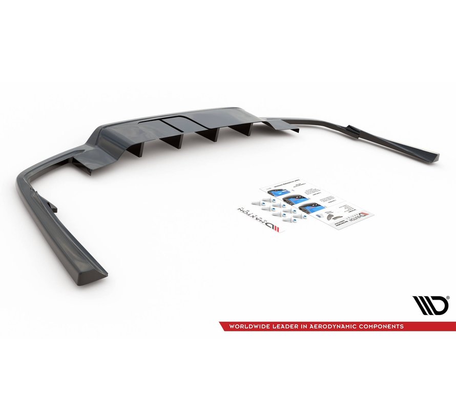 Central Rear Splitter (with vertical bars) Volvo S60 R-Design Mk3