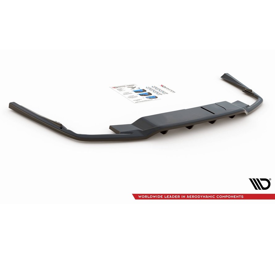 Central Rear Splitter (with vertical bars) Volvo S60 R-Design Mk3