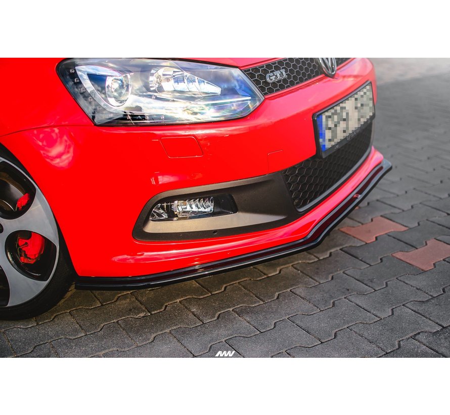 Maxton Design FRONT SPLITTER V.2 VOLKSWAGEN POLO MK5 GTI 6R PREFACE