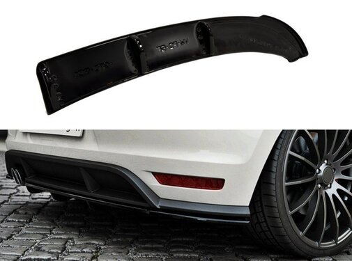 Maxton Design Maxton Design REAR SPLITTER VW POLO MK5 GTI FACELIFT (with a vertical bar)