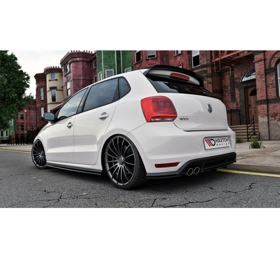 Maxton Design REAR SPLITTER VW POLO MK5 GTI FACELIFT (with a vertical bar)