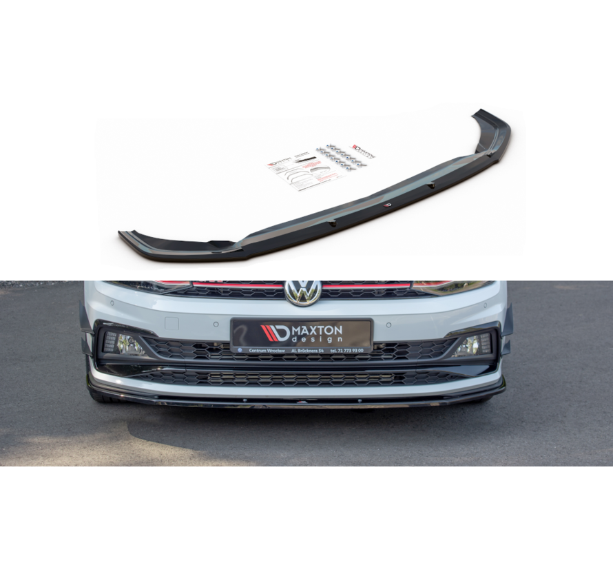 Maxton Design FRONT SPLITTER V.1 VW POLO MK6 GTI