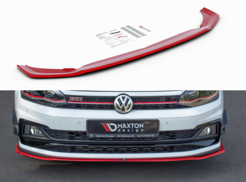 Maxton Design Maxton Design FRONT SPLITTER V.2 VW POLO MK6 GTI